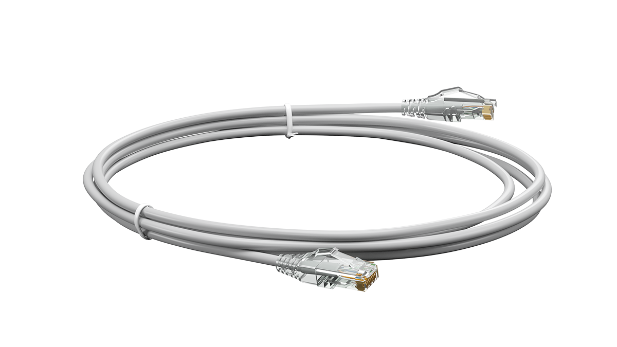 UCL PCС-UU5E-3M-LSZH-GY Патч-корд U/UTP, Cat.5e (50 µ″) (100% Fluke Component Tested), LSZH, 3 м, серый, Uncomline