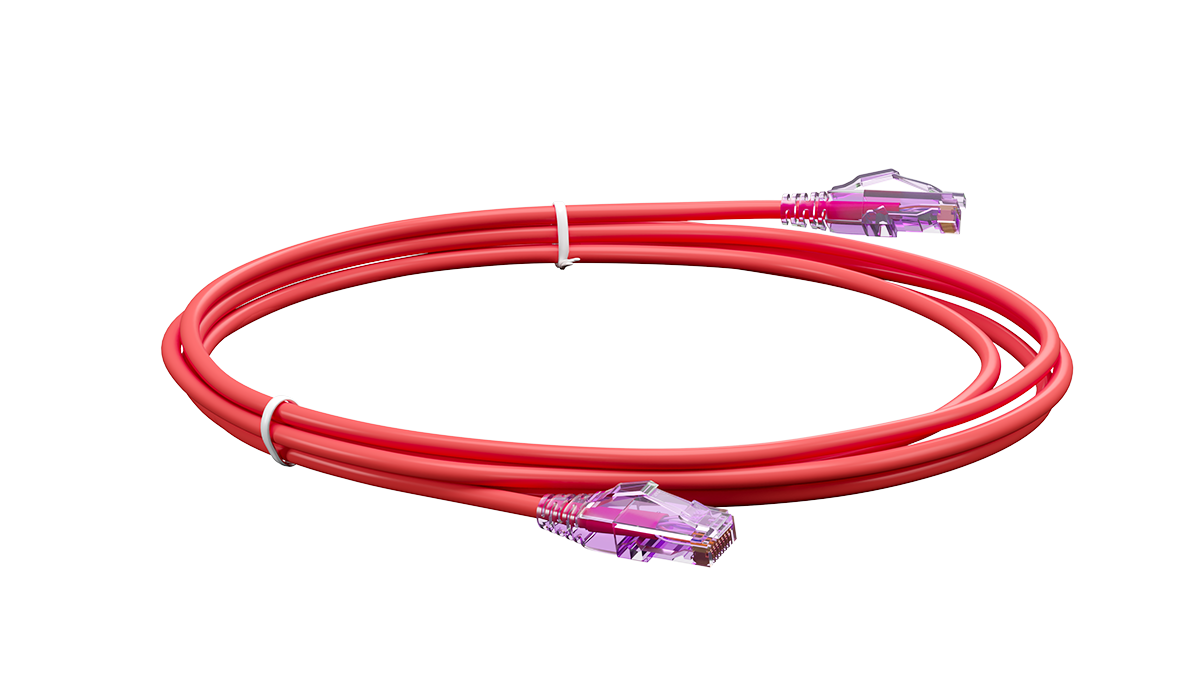 UCL PCС-UU6-5M-LSZH-RD Патч-корд U/UTP, Cat.6 (50 µ″) (100% Fluke Component Tested), LSZH, 5 м, красный, Uncomline