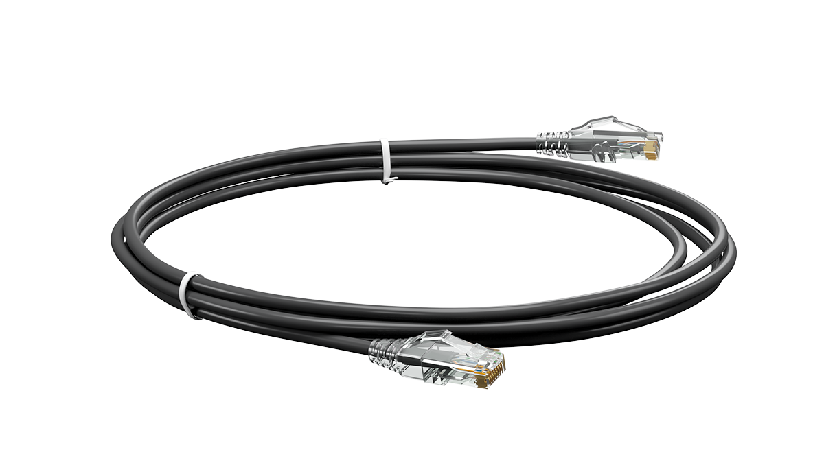 UCL PCС-UU5E-20M-LSZH-BK Патч-корд U/UTP, Cat.5e (50 µ″) (100% Fluke Component Tested), LSZH, 20 м, черный, Uncomline
