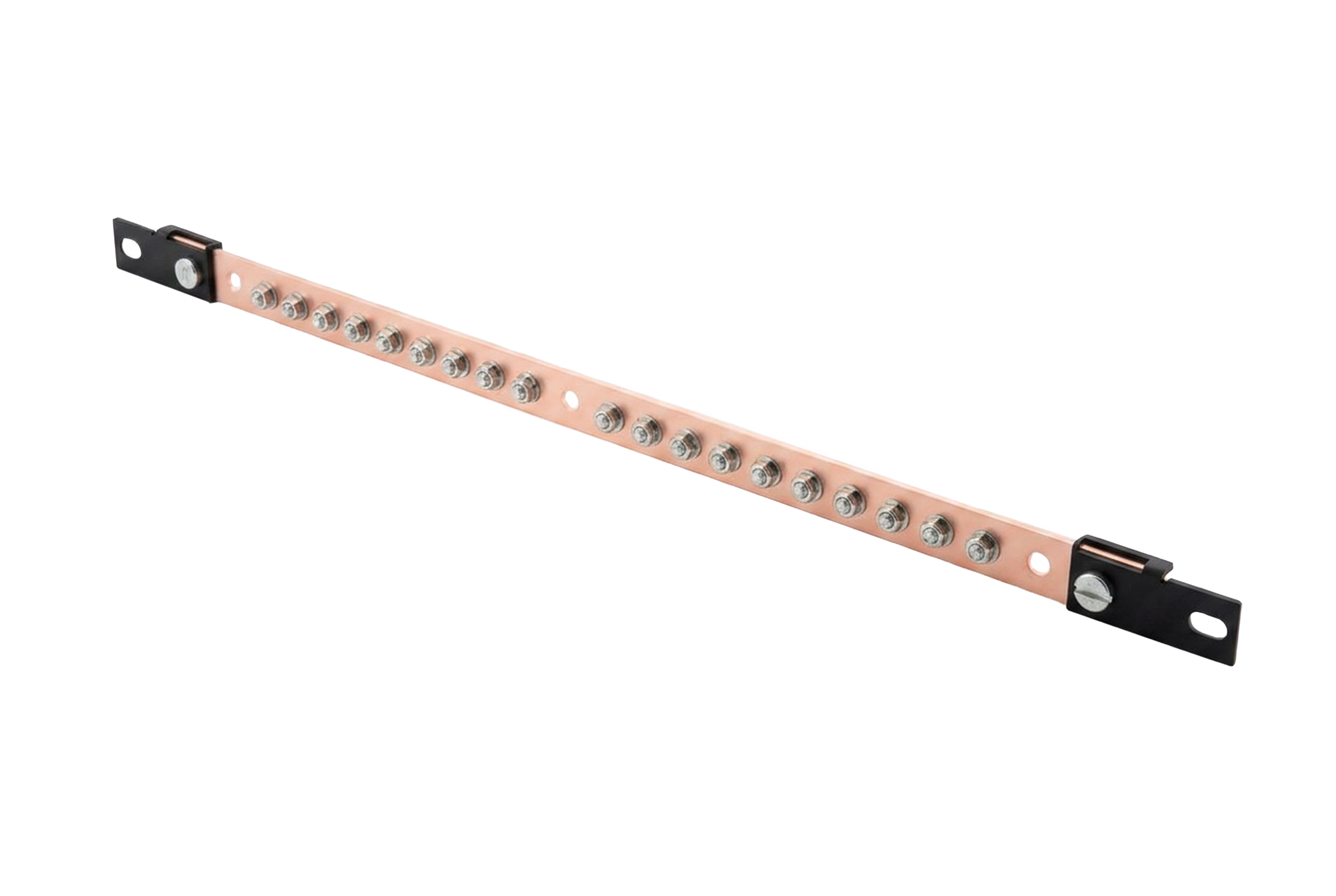 UCL CGB-20C Шина заземления медная 19″, до 20 подключений, Uncomline
