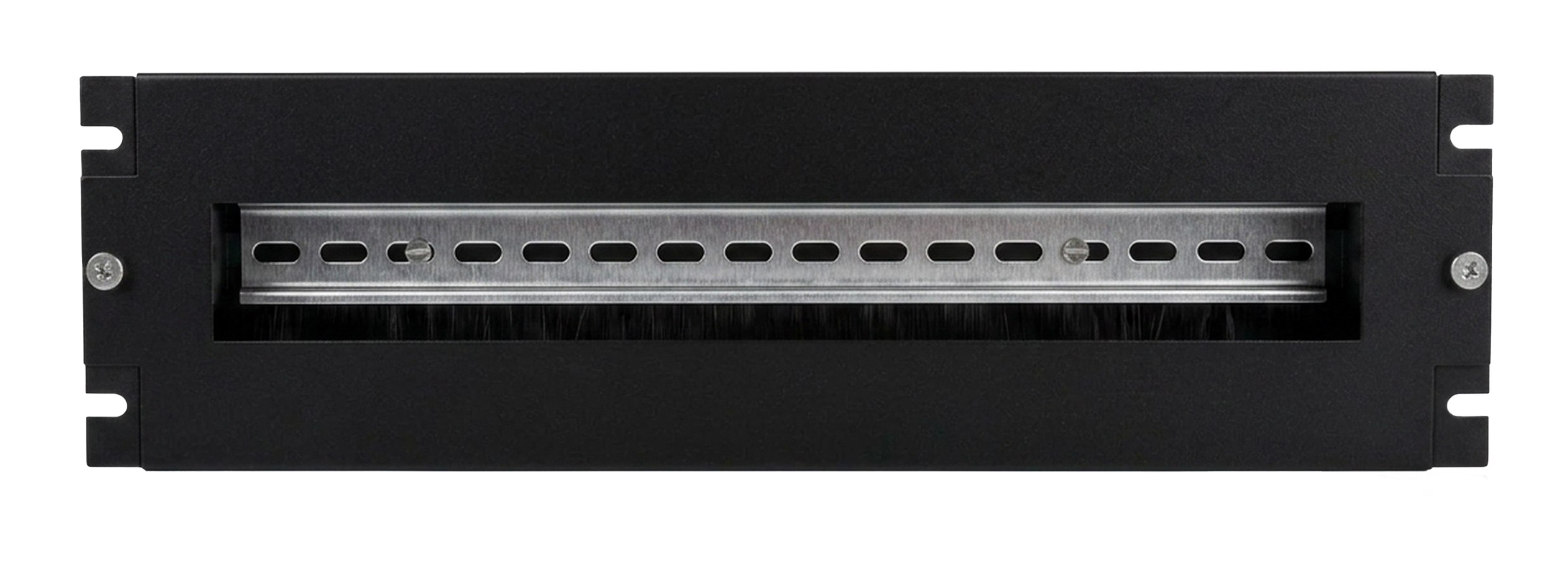 UCL P-3U-22m-BK Панель 19″, 3U, с DIN-рейкой, 22 модуля, черный, Uncomline