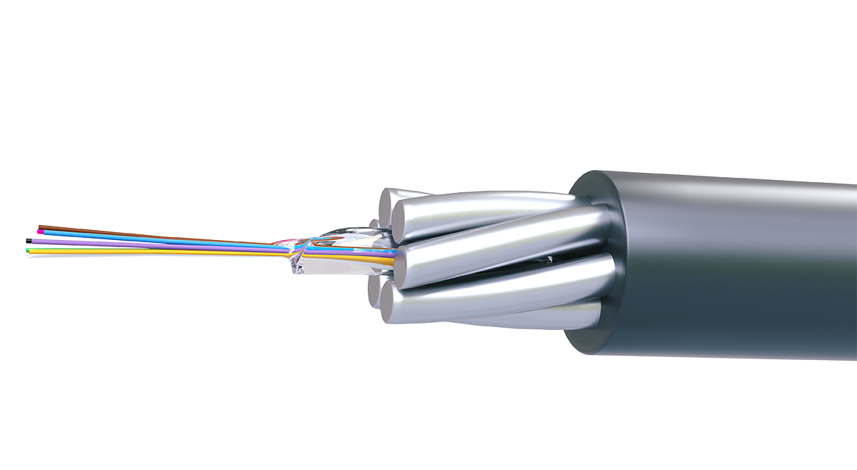 UCLP ОКК-нг(А)-HF-Д-4G652D-3,5-IN-OUT-BK Оптический кабель малогабаритный бронированный безмодульной конструкции 4 ОВ SM G.652.D/G.657.A1. Для прокладки вертикально и горизонтально, внутренний/внешнийв, Uncomline