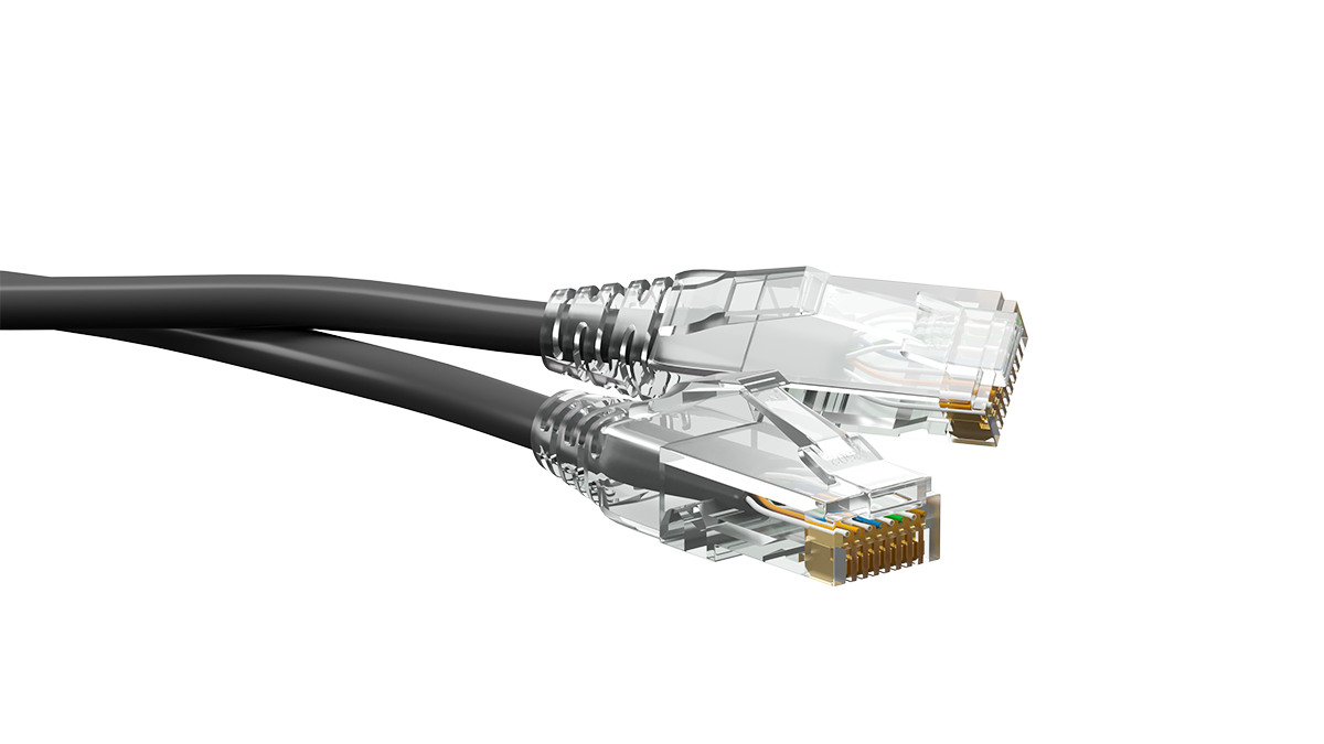 UCL PCС-UU5E-2M-LSZH-BK Патч-корд U/UTP, Cat.5e (50 µ″) (100% Fluke Component Tested), LSZH, 2 м, черный, Uncomline