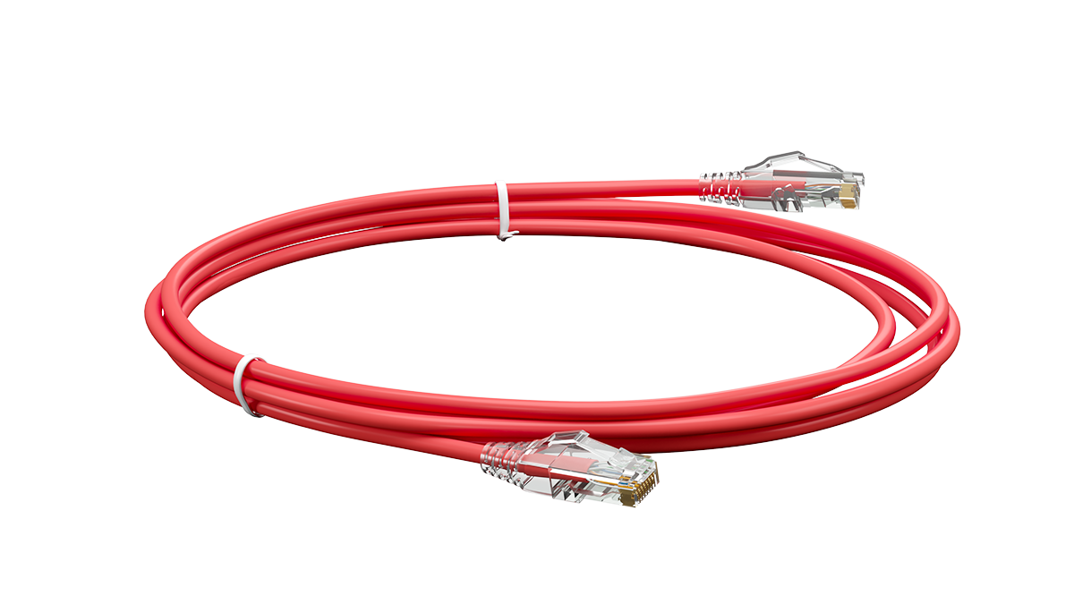 UCL PCС-UU5E-5M-LSZH-RD Патч-корд U/UTP, Cat.5e (50 µ″) (100% Fluke Component Tested), LSZH, 5 м, красный, Uncomline