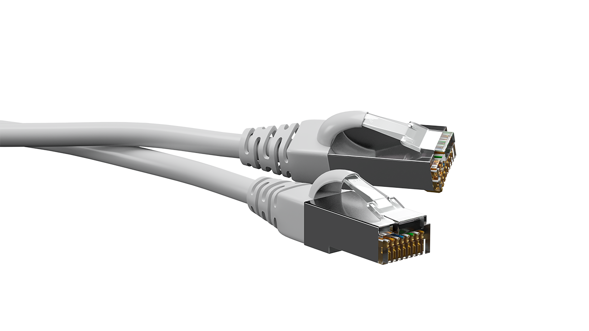 UCL PCС-US6A-1M-LSZH-GY Патч-корд U/FTP, Cat.6a (50 µ″) (100% Fluke Component Tested), экранированный, LSZH, 1 м, серый, Uncomline