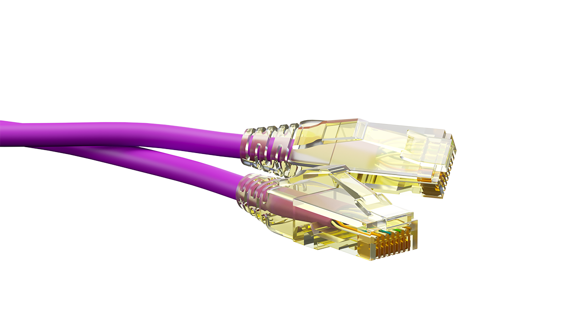UCL PCС-UU6A-5M-LSZH-VL Патч-корд U/UTP, Cat.6a (50 µ″) (100% Fluke Component Tested), LSZH, 5 м, фиолетовый, Uncomline