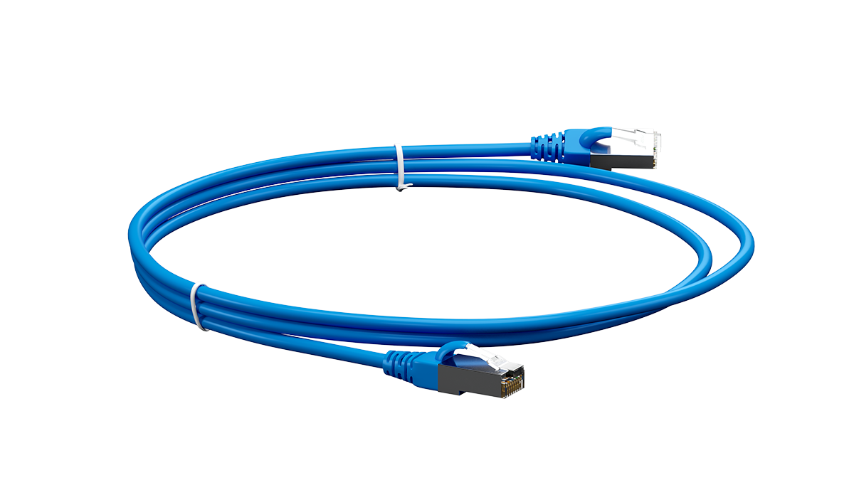 UCL PCС-US6-3M-LSZH-BL Патч-корд U/FTP, Cat.6 (50 µ″) (100% Fluke Component Tested), экранированный, LSZH, 3 м, синий, Uncomline