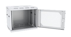 UCL WMC-1266-SP-RAL7035 Шкаф настенный 19″, 12U, 600х600 мм, перфорированная передняя дверь, серый, Uncomline