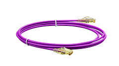 UCL PCС-UU6A-5M-LSZH-VL Патч-корд U/UTP, Cat.6a (50 µ″) (100% Fluke Component Tested), LSZH, 5 м, фиолетовый, Uncomline