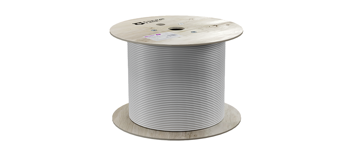 UCL F/FTP Cat 7 PVC 4x2x0,64 GY-IN-305 Кабель парной скрутки, экран., кат. 7, 4x2x0,64 мм, PVC, внутр., серый, 305 м, Uncomline