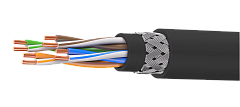 UCLP U/UTP Cat 5e Ко PE/PE 4x2x0,52 BK-OUT-305 Кабель парной скрутки, неэкран., кат. 5e, 4x2x0,52 мм, PE/PE, внеш., бронир., черный, 305 м, Uncomline