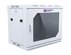 UCL WMC-1266-SG-RAL7035 Шкаф настенный 19″, 12U, 600x600 мм,  стеклянная передняя дверь, серый, Uncomline