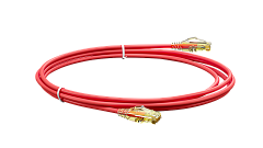 UCL PCС-UU6A-20M-LSZH-RD Патч-корд U/UTP, Cat.6a (50 µ″) (100% Fluke Component Tested), LSZH, 20 м, красный, Uncomline