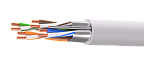 UCL F/UTP Cat 5e ZH нг(А)-HF 4x2x0,52 GY-IN-305 Кабель парной скрутки, экранированный, кат. 5e, 4x2x0,52 мм, ZH нг(А)-HF, внутренний, серый, 305 м, Uncomline