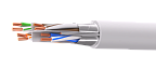 UCL F/UTP Cat 6 ZH нг(А)-HF 4x2x0,58 GY-IN-305 Кабель парной скрутки, экранированный, кат. 6, 4x2x0,58 мм, ZH нг(А)-HF, внутренний, серый, 305 м, Uncomline