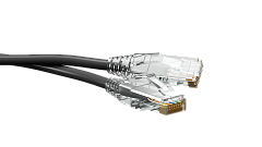 UCL PCС-UU5E-2M-LSZH-BK Патч-корд U/UTP, Cat.5e (50 µ″) (100% Fluke Component Tested), LSZH, 2 м, черный, Uncomline