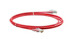 UCL PCС-UU5E-5M-LSZH-RD Патч-корд U/UTP, Cat.5e (50 µ″) (100% Fluke Component Tested), LSZH, 5 м, красный, Uncomline
