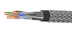 UCLP F/FTP Cat 6A КоГ PVC 4x2x0,58 BK-OUT-305 Кабель парной скрутки, экран., кат. Cat, 4x2x0,58 мм, КоГ PVC, внеш., бронир., черный, 305 м, Uncomline