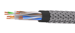 UCLP U/UTP Cat 6 КоГ PVC нг(А)-LSLTx 4x2x0,58 BK-IN/OUT-305 Кабель парной скрутки, неэкран., кат. 6, 4x2x0,58 мм, PVC нг(А)-LSLTx, внутр./внеш., бронир., черный, 305 м, Uncomline
