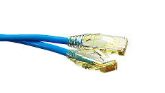 UCL PCС-UU6A-0,5M-LSZH-BL Патч-корд U/UTP, Cat.6a (50 µ″) (100% Fluke Component Tested), LSZH, 0,5 м, синий, Uncomline