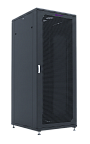 UCL FSC-4781-SP-SS-RAL9005 Шкаф напольный 19″, 47U, 800x1000 мм, передняя перфорированная стальная дверь, задняя цельная стальная, разобранный, черный, Uncomline
