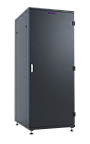 UCL FSC-4288-SS-SS-RAL9005 Шкаф напольный 19″, 42U, 800x800 мм, передняя цельная стальная дверь, задняя цельная стальная, разобранный, черный, Uncomline
