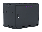 UCL WMC-1564-SS-RAL9005 Шкаф настенный 19″, 15U, 600x450 мм, стальная передняя дверь, черный, Uncomline
