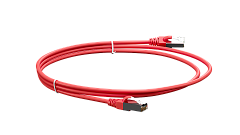 UCL PCС-US6A-2M-LSZH-RD Патч-корд U/FTP, Cat.6a (50 µ″) (100% Fluke Component Tested), экранированный, LSZH, 2 м, красный, Uncomline